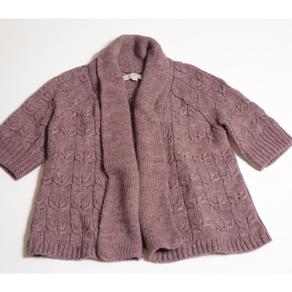 Ann Taylor LOFT | Chunky Alpaca Blend Cardigan